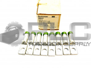 NEW BOX OF 8 3M SCOTCHLOK 40037 COMPRESSION LUGS 