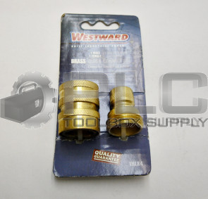 NEW WESTWARD 1HLX4 BRASS QUICK CONNECTOR 1 MALE 1 FEMALE 