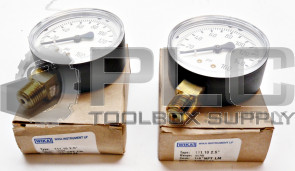 NEW LOT OF 2 WIKA 111.10 PRESSURE GAUGE 160PSI  1/4'' NPT  