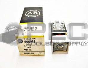 NEW ALLEN BRADLEY 800MS-XOA PUSH BUTTON OPERATOR NO CAP 1NO/1NC / 800MS-X0