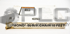 NEW DIAMOND CHAIN X-1334-010 CHAIN 80 RIVETED ROLLER 10FT