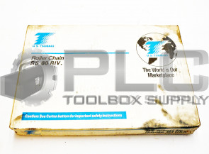 NEW US. TSUBAKI RS-80-RIV ROLLER CHAIN 10FT (3.048m) RS 80 RIV. / RS80RIV