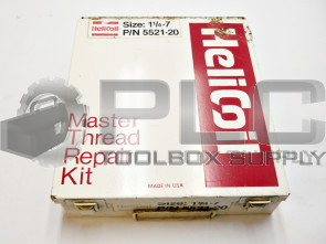 HELICOIL 5521-20 MASTER THREAD REPAIR KIT SIZE: 1 1/4 - 7 (READ DESCRIPTION)