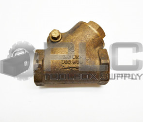 NEW BRASS 3/4" 150 WSP 200 WOG CHECK VALVE 