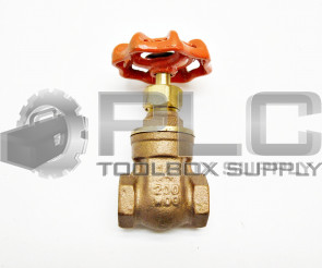 NEW DYNAQUIP 1/4" 200 WOG GATE VALVE 