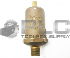 HOFFMAN NO-78 WATER VENT VALVE #78 HOT WATER VENT 3/4"