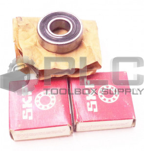 LOT OF 3 NEW SKF 6203 2RSJEM BALL BEARING ROUND BORE 17MMX40MMX12MM 