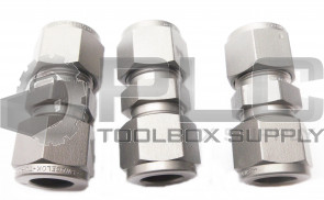 LOT OF 3 NEW SWAGELOK TI-810-6 TUBE UNION 1/2" 