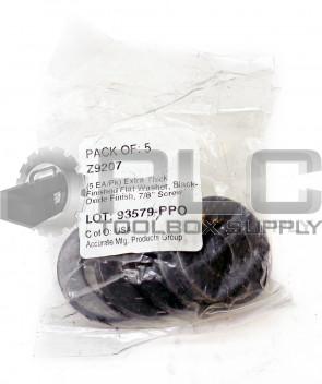 BAG OF 5 NEW ACCURATE Z9207 EXTRA THICK FINISHED FLAT WASHER 7/8" SCREW