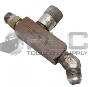 PARKER F600B FLOW CONTROL VALVE 2000 PSI W/2 SMC 3/8" MANIFOLD FITTINGS