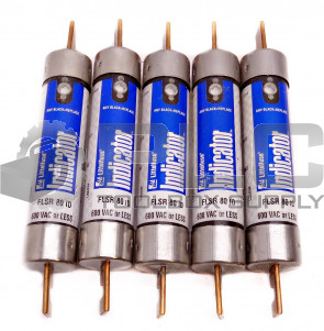 LOT OF 5 NEW LITTELFUSE FLSR 80 ID INDICATOR FUSES CLASS RK5 600VAC