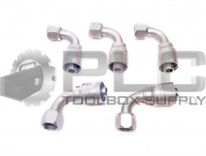 LOT OF 5 NEW PARKER 13943-12-12 90° HOSE FITTING 1" ID FEMALE THREAD X 3/4" HOSE