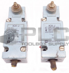 LOT OF 2 TELEMECANIQUE XCK-J LIMIT SWITCH ZCK-E05 OPERATING HEAD