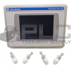ALLEN BRADLEY 2711P-T7C4D8 /A PANELVIEW PLUS 700 w/ 2711P-RP8D /B MODULE w/CLIPS