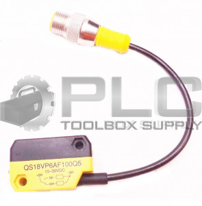NEW BANNER QS18VP6AF100Q5 PHOTO SENSOR 10-30VDC
