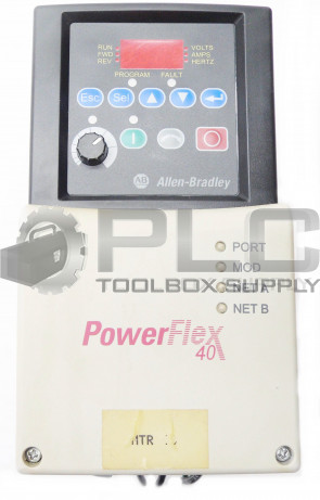 ALLEN BRADLEY POWERFLEX 40 22B-D010N104 SER A 4.0kW/5.0HP 3 PH 380-480V 48-63Hz