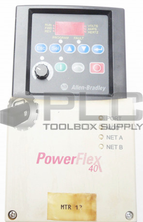 ALLEN BRADLEY 22B-D4P0N104 POWERFLEX 40  SER A 1.5KW/2.0HP 3 PH 380-480V 48-63Hz