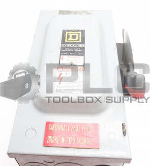 SQUARE D H362 60A HEAVY DUTY SWITCH BOX